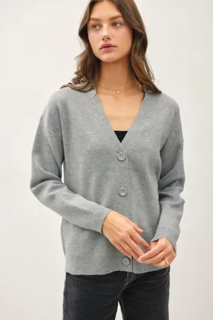 V Neck Sweater Cardigan