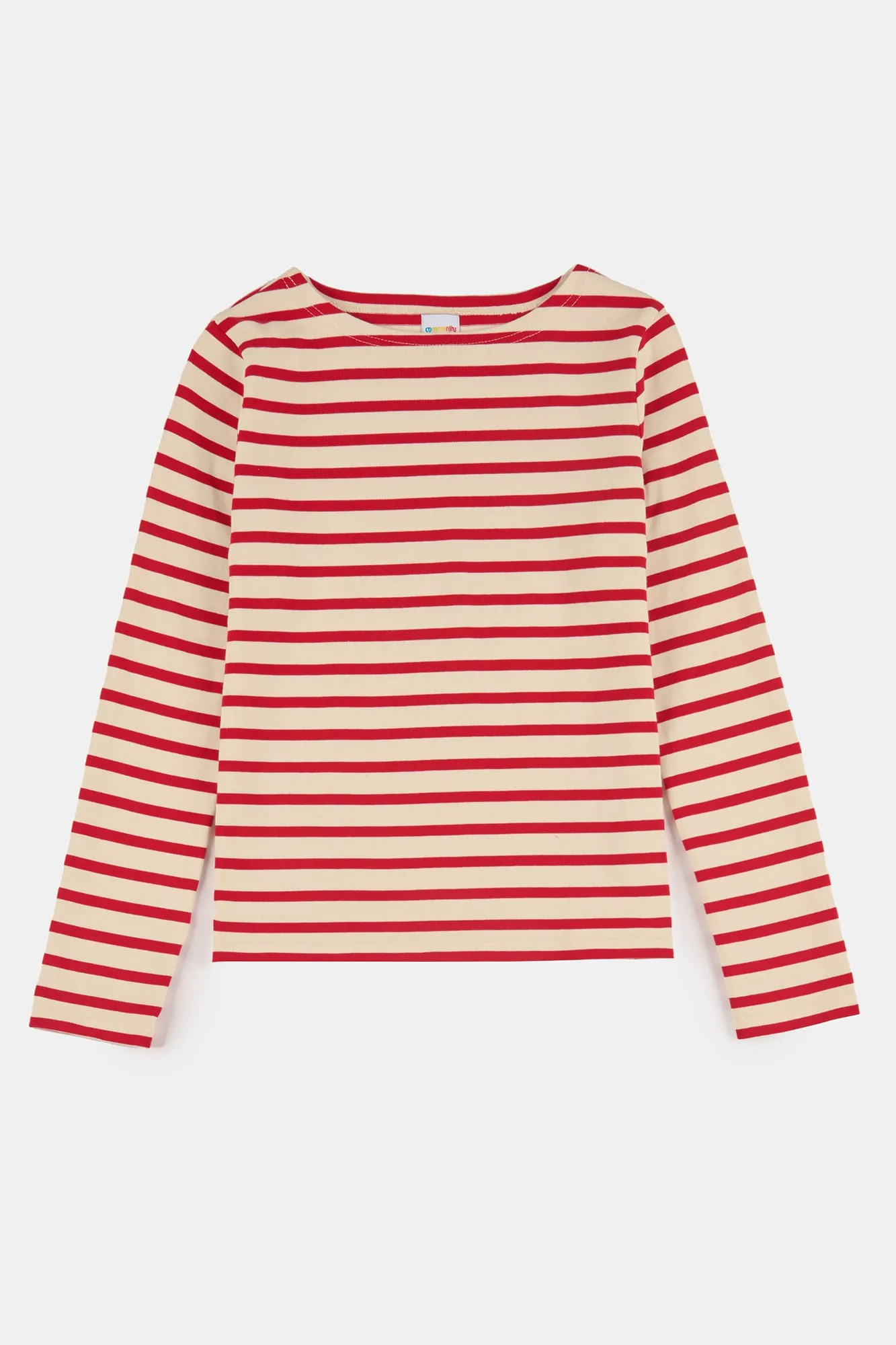 Women's Breton - Ecru/Flame Red